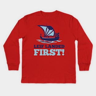 Leif Landed First Kids Long Sleeve T-Shirt